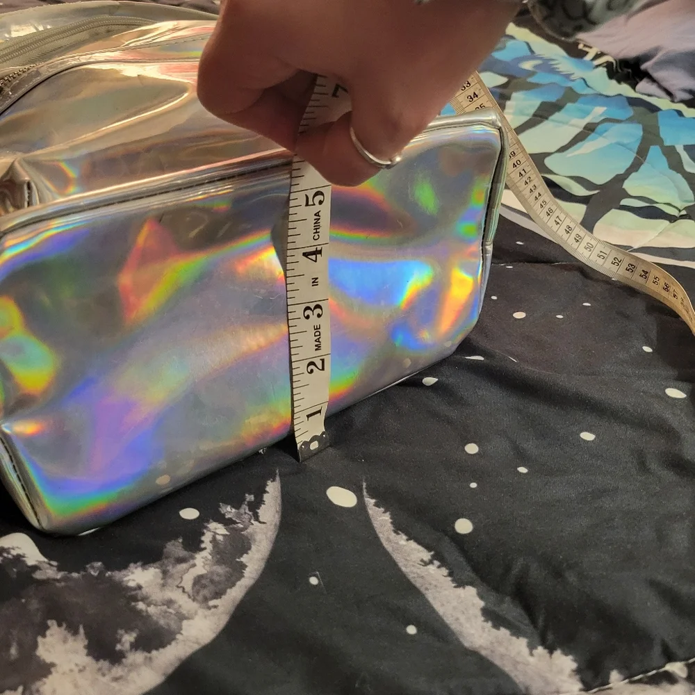 Holo/chrome Colored Backpack & Side Purse